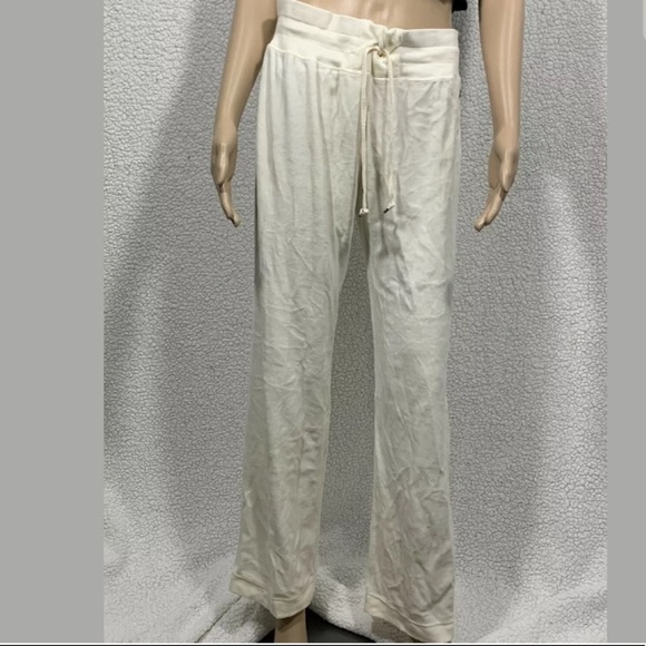 Y2K Nike Women’s Velour Track pants Sz Medium Ivory Velvet Retro Sports - Picture 1 of 7